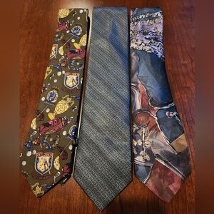 Men's Vibrant Silk Ties Set with Novelty and Striped Patterns